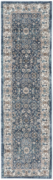 American Manor AMR01 Blue Ivory Rug - Runner