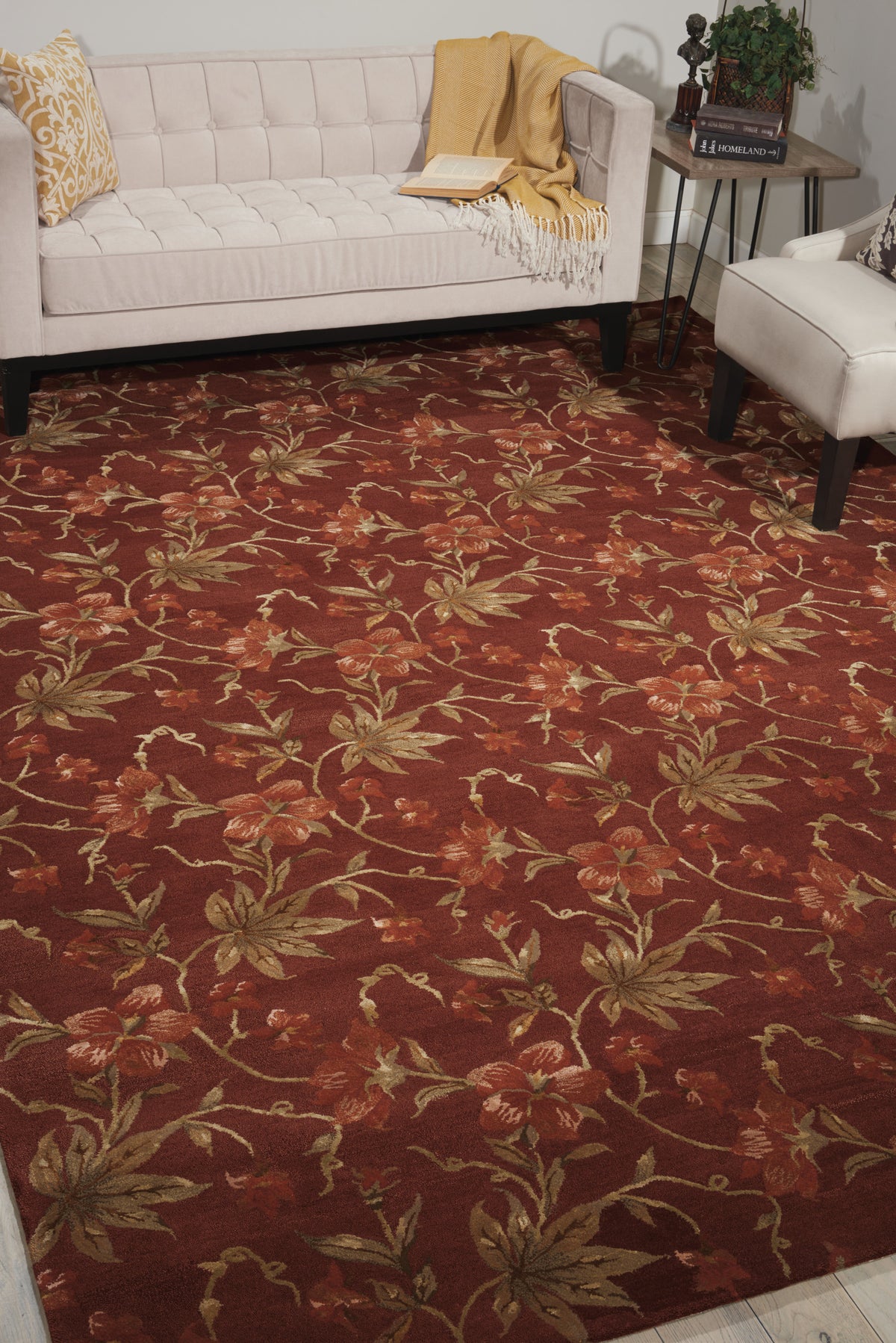 Modern Elegance LH01 Brick Rug - room scene