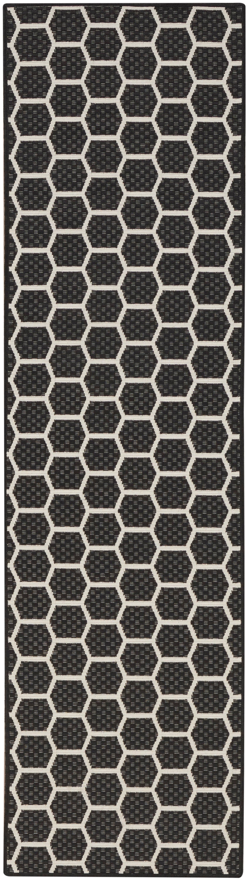 Twist Reversible TWS01 Black Rug - Runner