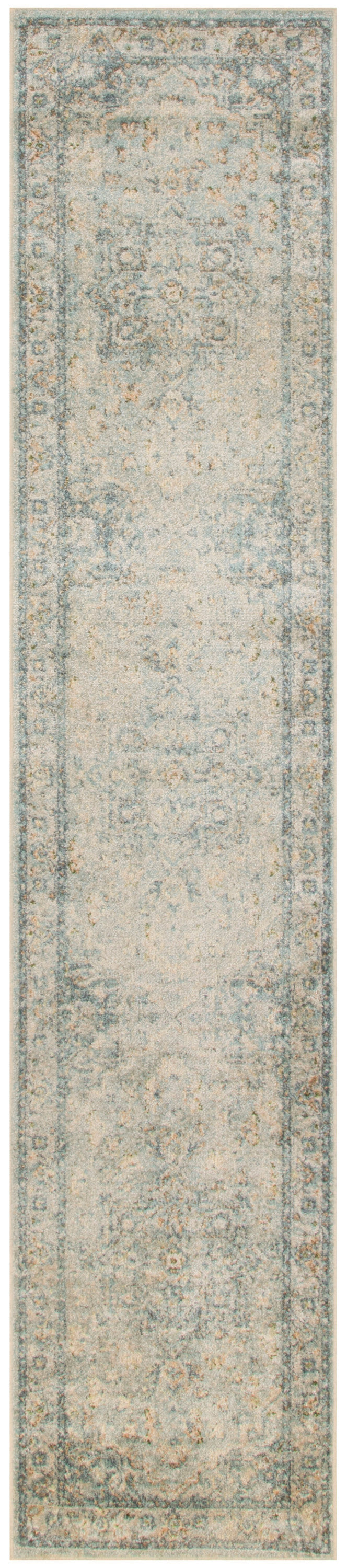Astra Machine Washable ASW12 Light Blue Rug - Runner