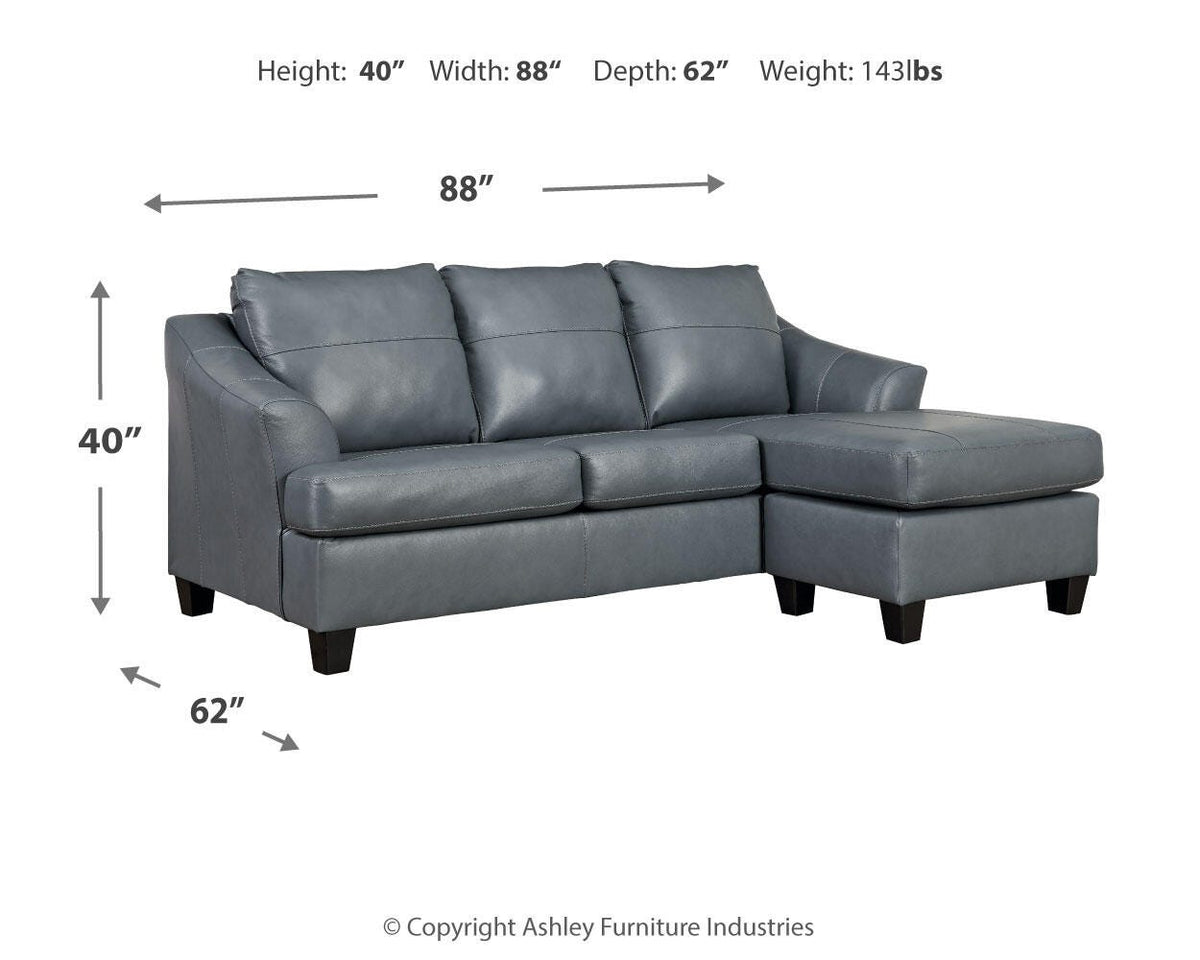 Genoa Sofa Chaise Leather
