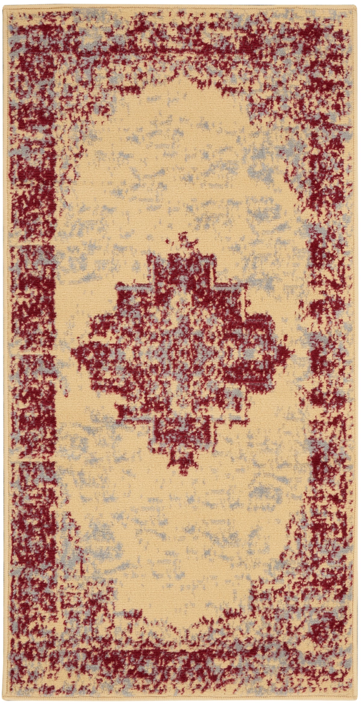 Grafix GRF14 Cream Red Rug - Rectangle