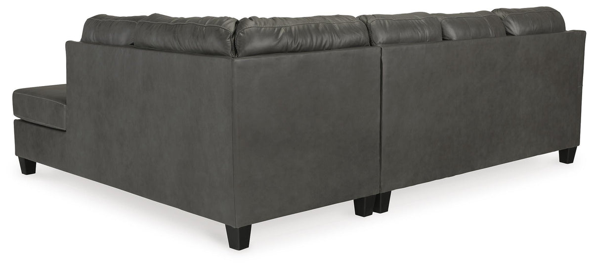 Valderno 2-Piece Sectional with Chaise Leather
