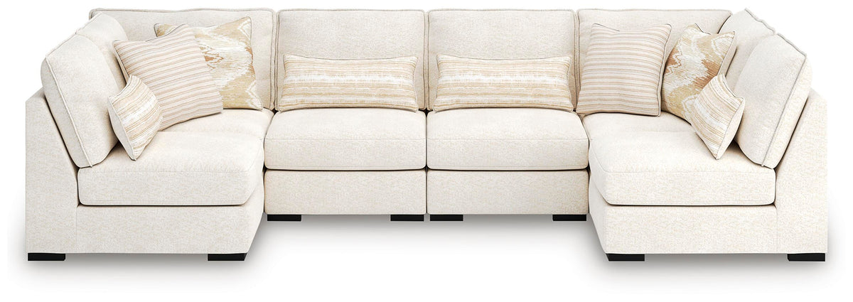 Donelson Creek 6-Piece Sectional Chenille Next-Gen Nuvella™ Performance Fabric