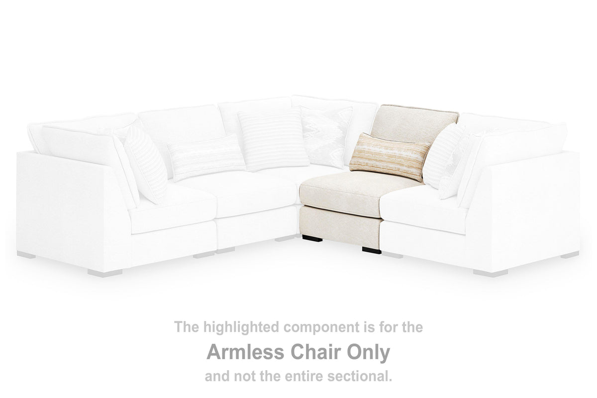 Donelson Creek Armless Chair Chenille Next-Gen Nuvella™ Performance Fabric