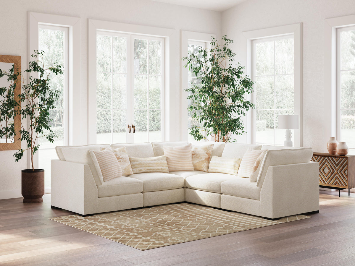 Donelson Creek 5-Piece Sectional Chenille Next-Gen Nuvella™ Performance Fabric