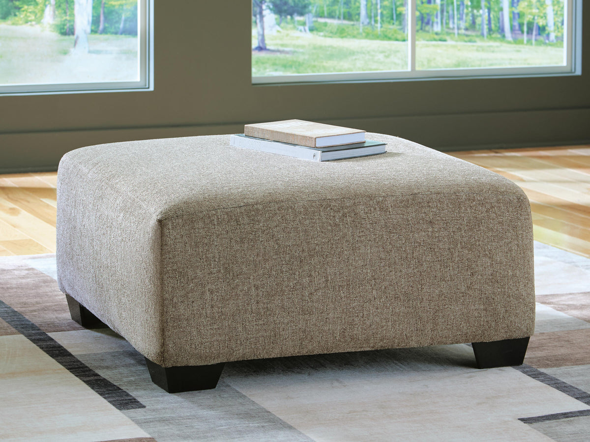 Newellen Oversized Accent Ottoman Chenille