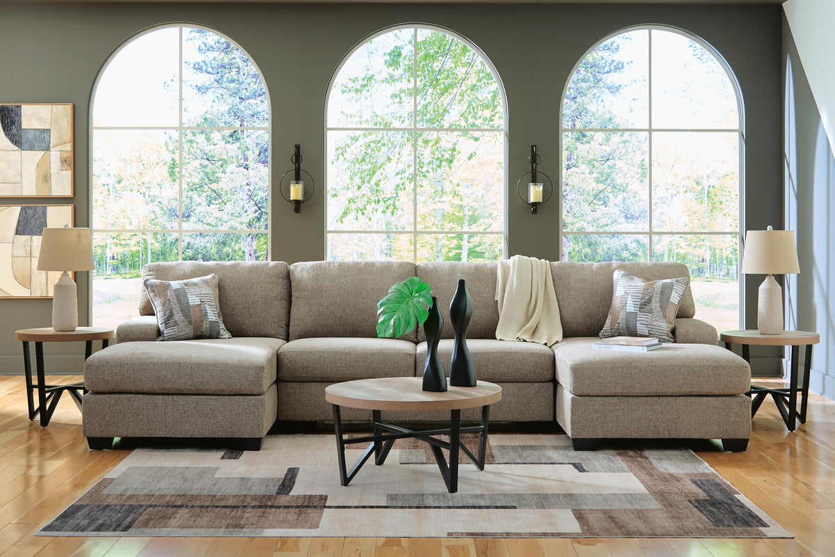 Newellen 3-Piece Sectional with Chaise Chenille