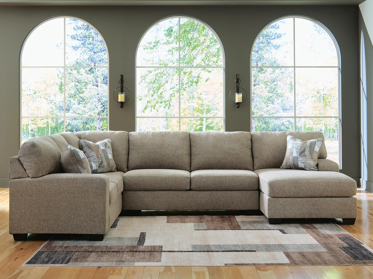 Newellen 3-Piece Sleeper Sectional with Chaise Chenille
