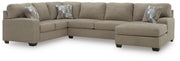 Newellen 3-Piece Sleeper Sectional with Chaise Chenille