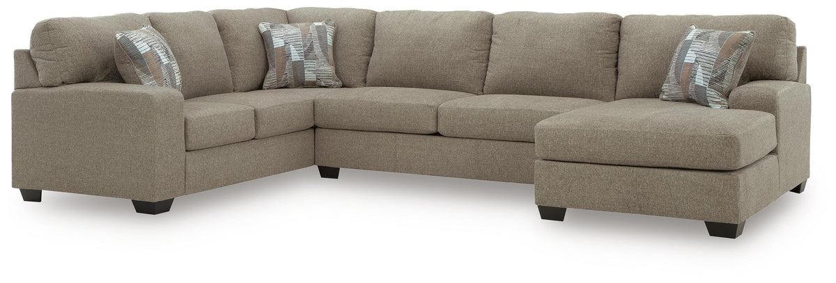Newellen 3-Piece Sleeper Sectional with Chaise Chenille