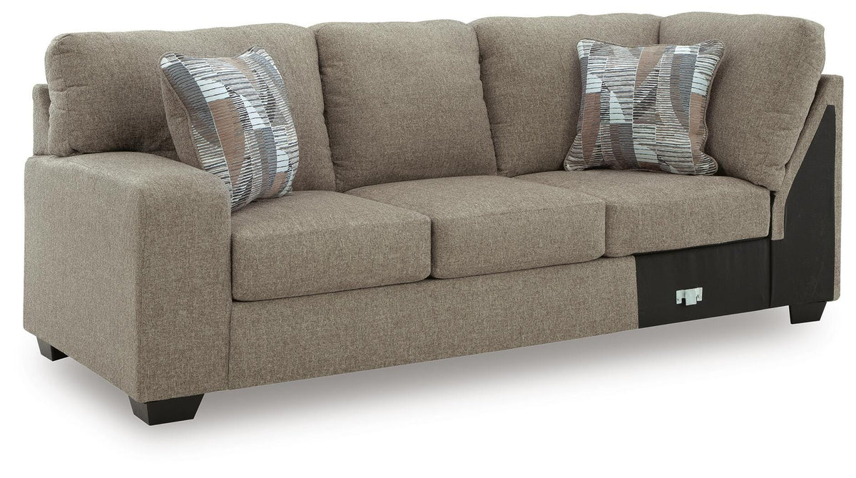 Newellen LAF Sofa w/Corner Wedge Chenille