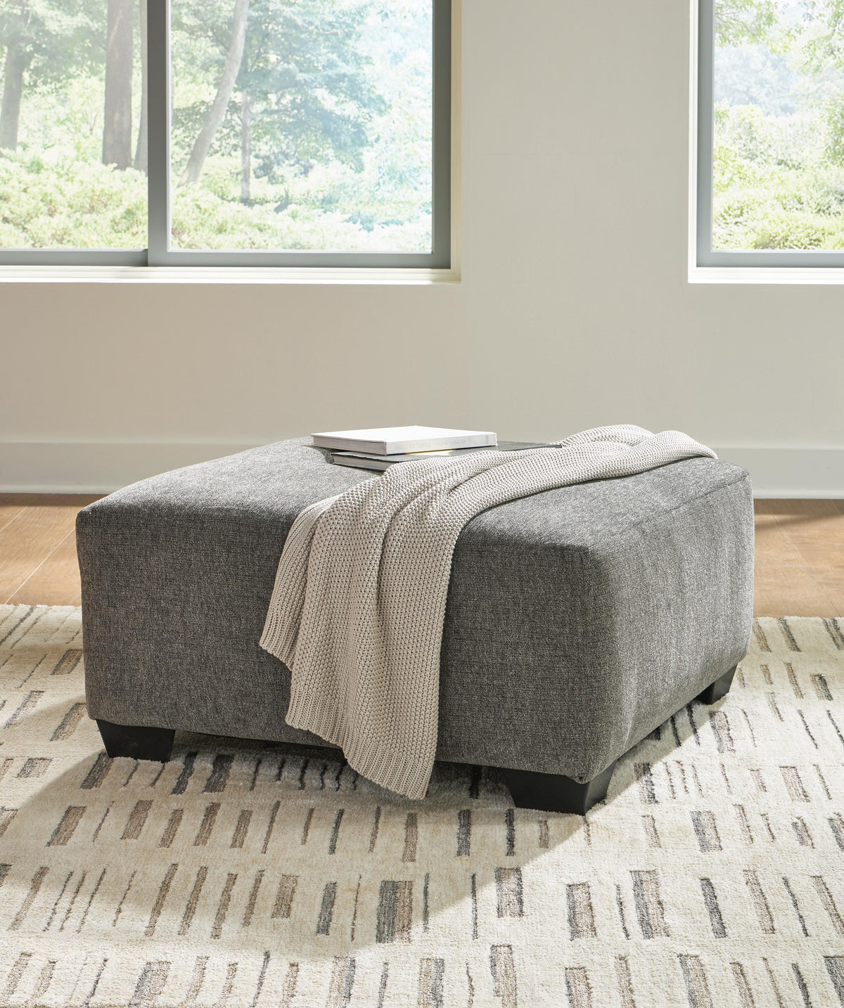 Clarington 3-Piece Sectional and Oversized Ottoman