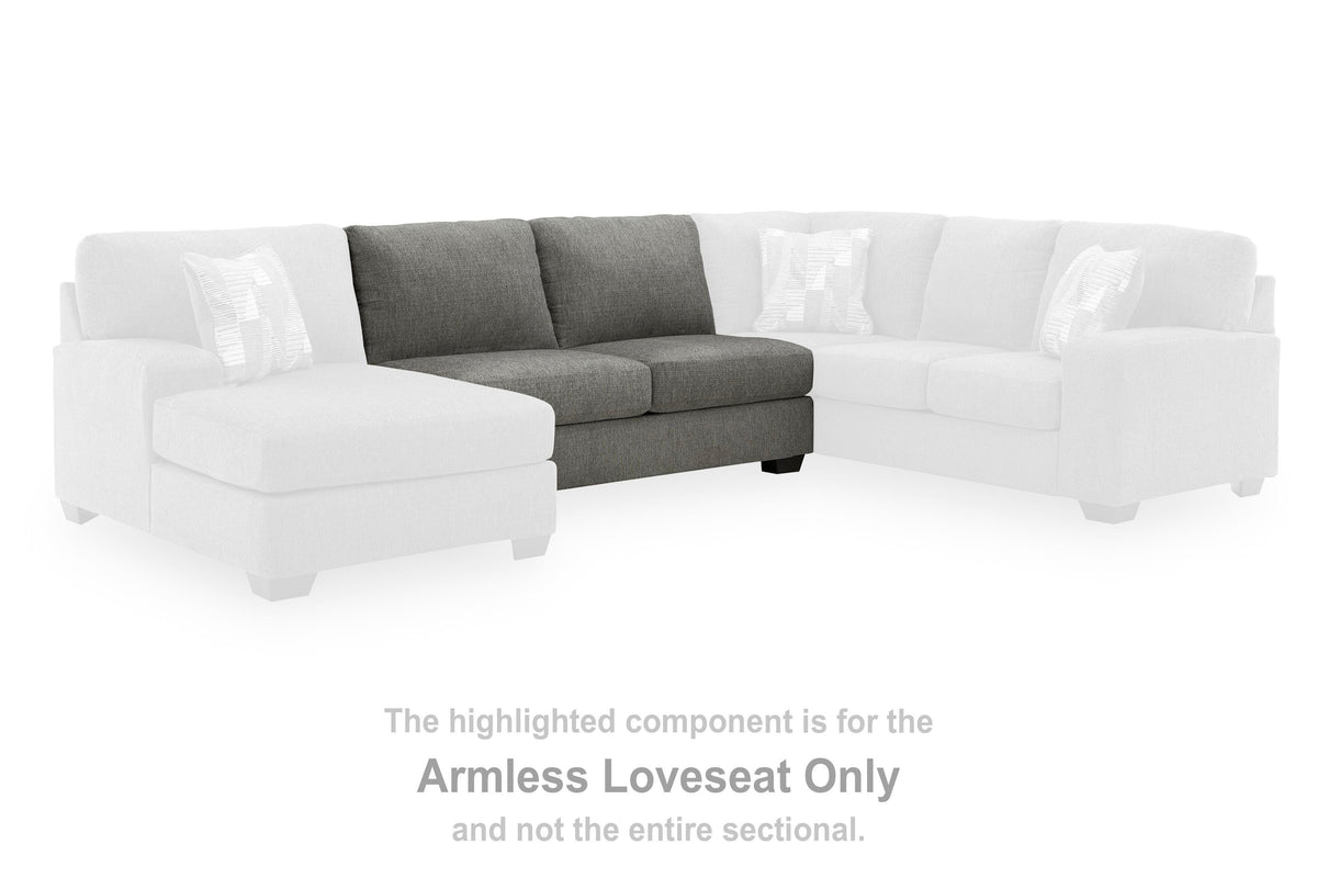 Newellen Armless Loveseat Chenille