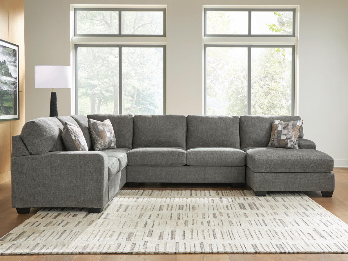 Newellen 3-Piece Sleeper Sectional with Chaise Chenille