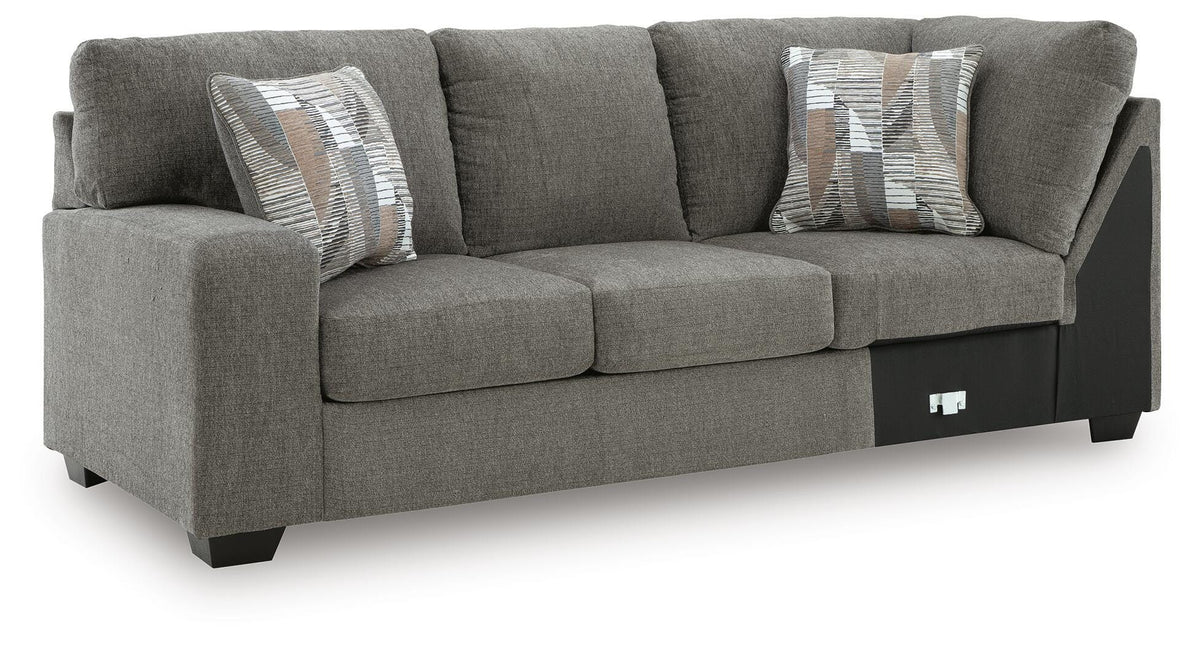 Newellen LAF Sofa w/Corner Wedge Chenille