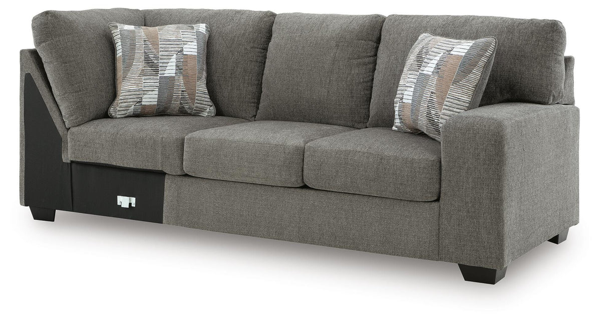 Newellen RAF Sofa w/Corner Wedge Chenille