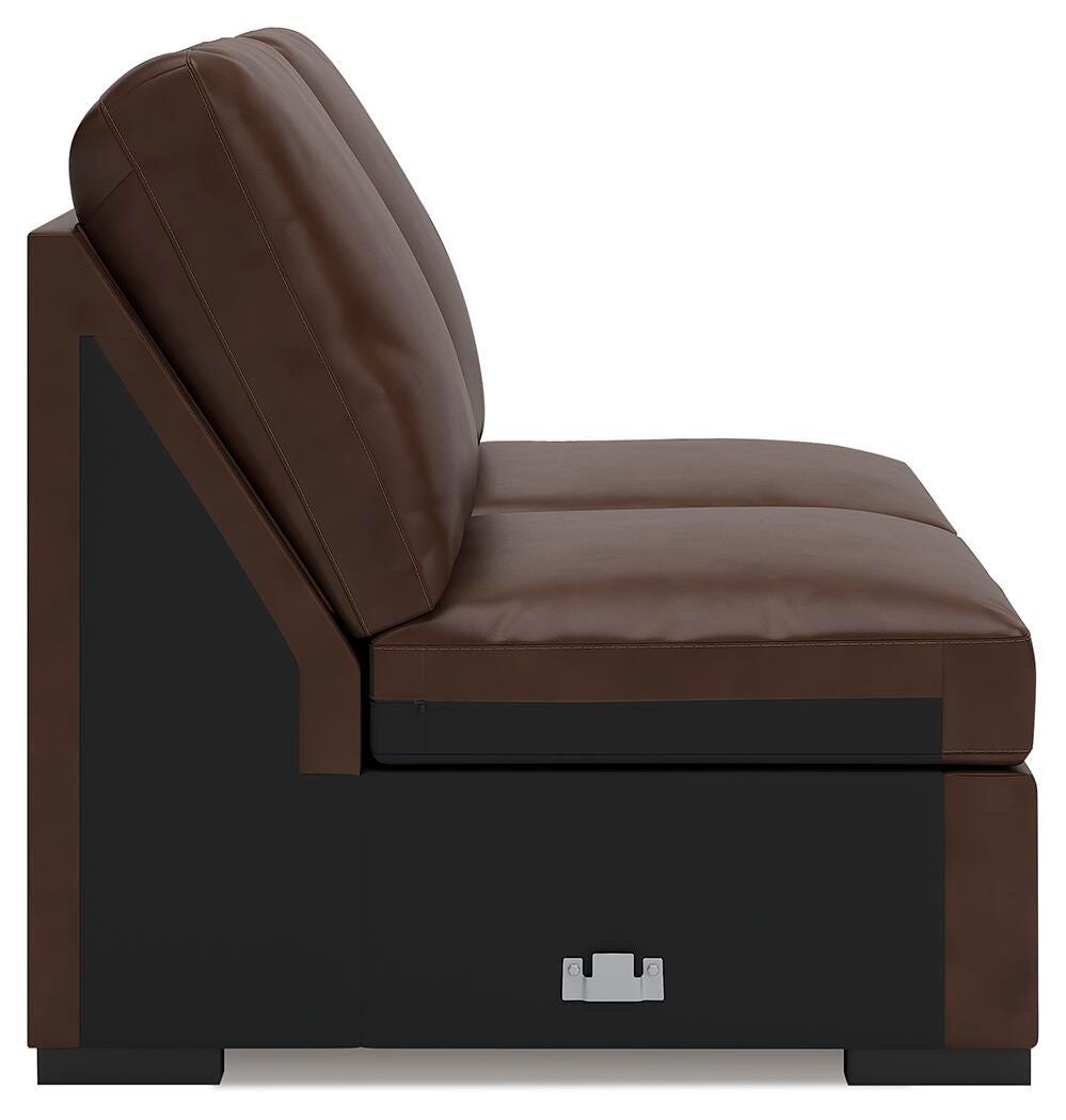 McDowlan Armless Loveseat Leather