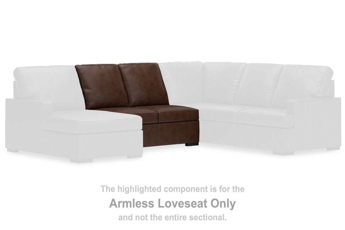 McDowlan Armless Loveseat Leather