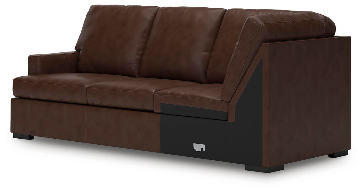 McDowlan LAF Sofa w/Corner Wedge Leather