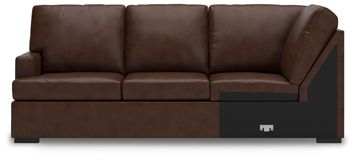 McDowlan LAF Sofa w/Corner Wedge Leather