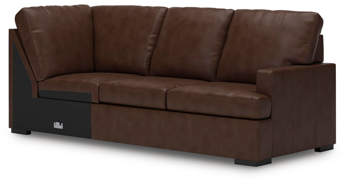 McDowlan RAF Sofa w/Corner Wedge Leather