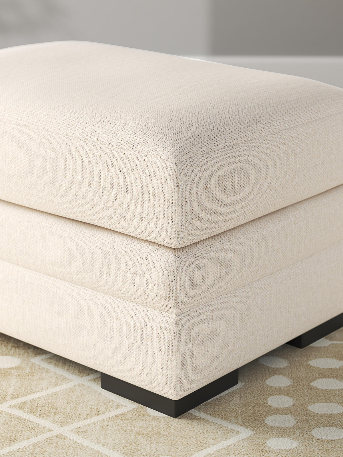 Lango Ottoman Next-Gen Nuvella™ Performance Fabric Chenille