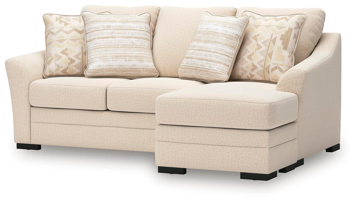 Lango Queen Sofa Chaise Sleeper Next-Gen Nuvella™ Performance Fabric Chenille