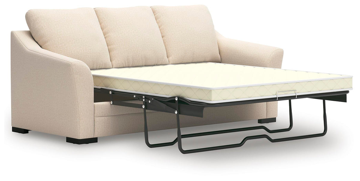 Lango Queen Sofa Chaise Sleeper Next-Gen Nuvella™ Performance Fabric Chenille