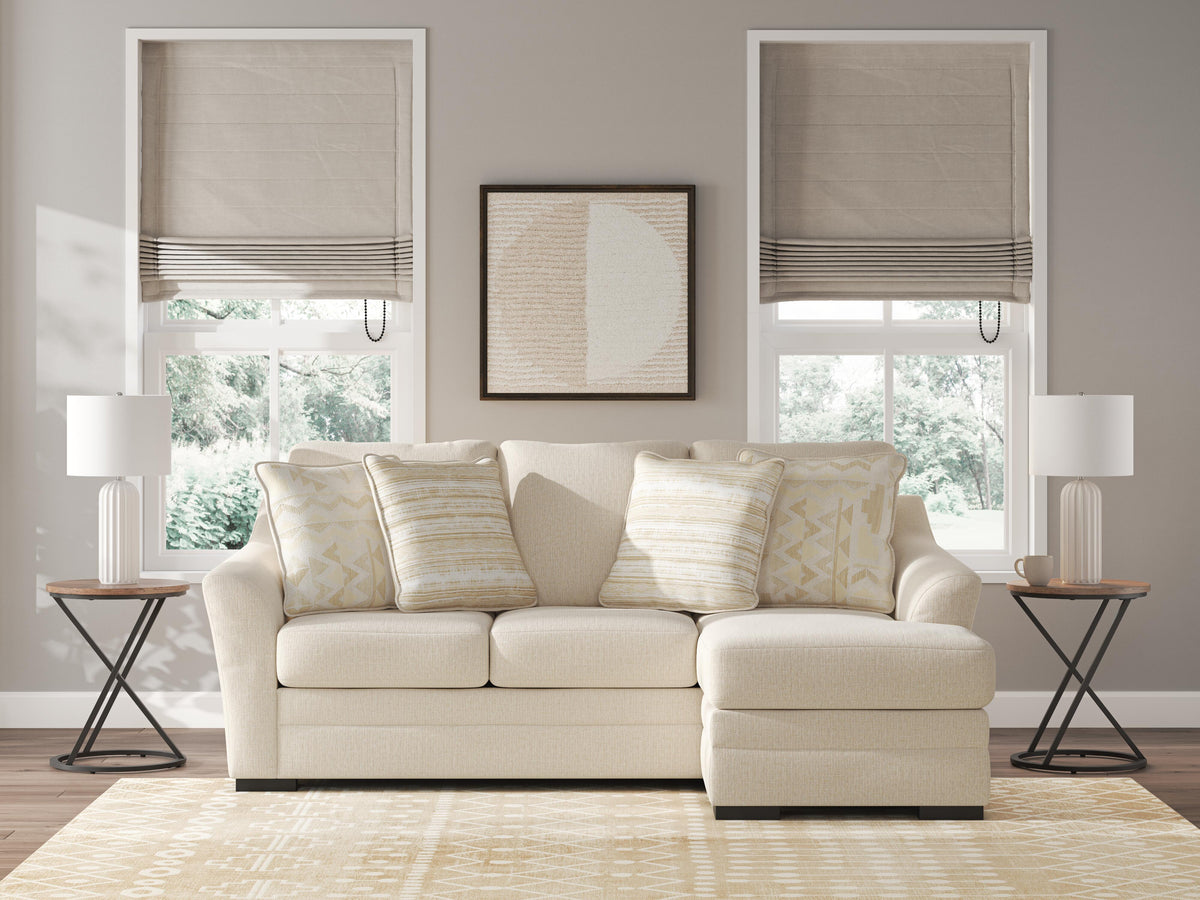Lango Queen Sofa Chaise Sleeper Next-Gen Nuvella™ Performance Fabric Chenille