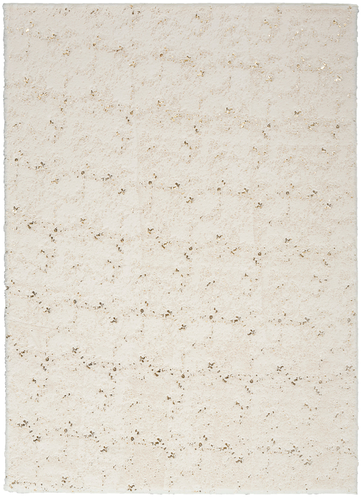 Cozy Shimmer CSH01 Ivory Gold Rug - Rectangle