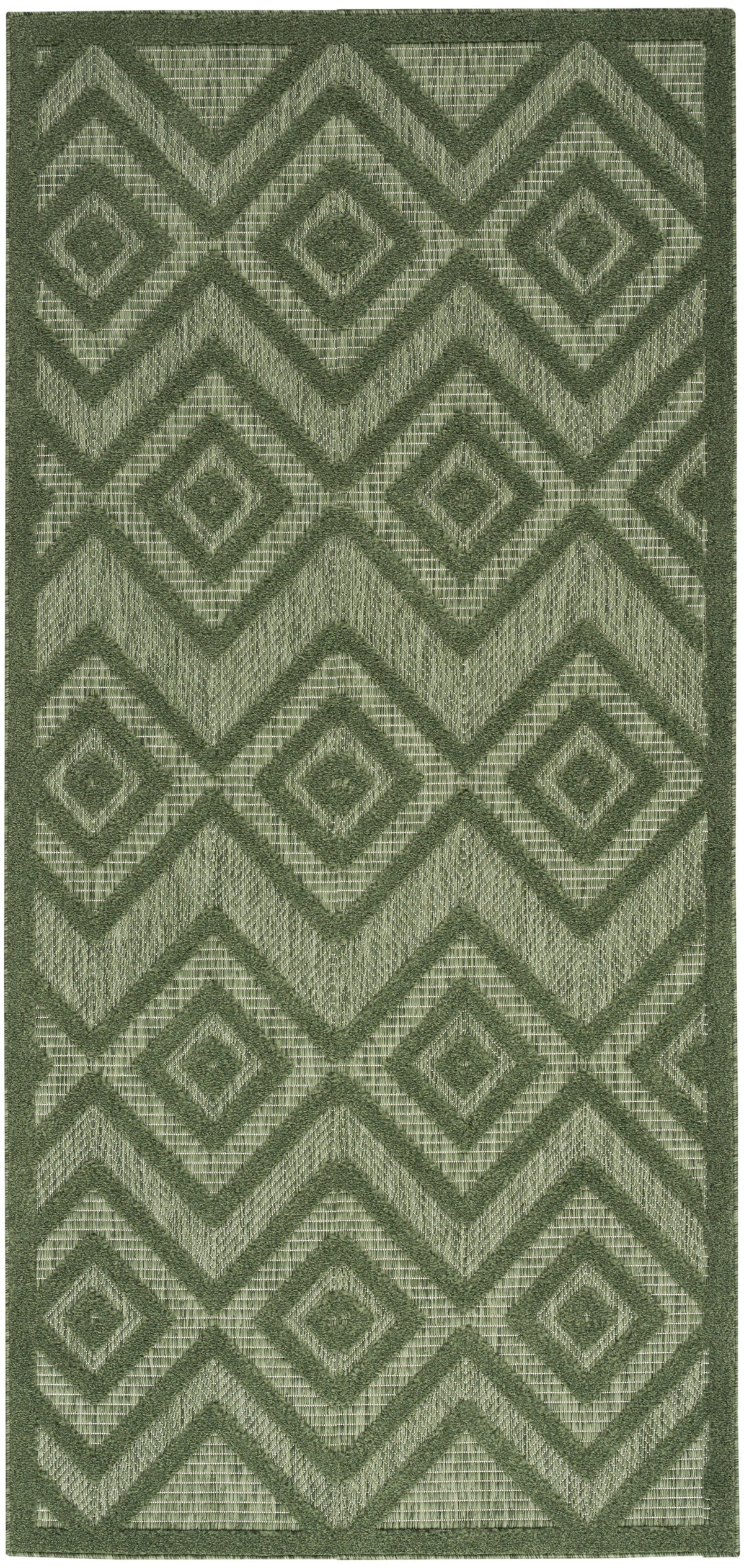 Versatile NRV01 Green Rug - Rectangle