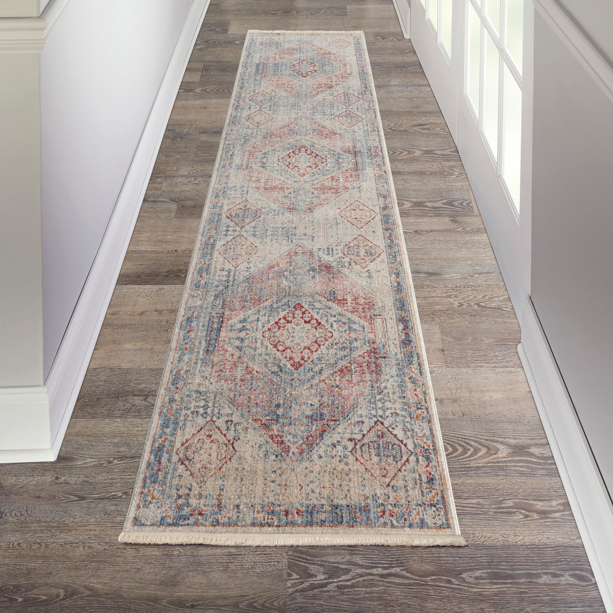Homestead HMS03 Blue Grey Rug - room scene