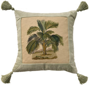 Vintage Pillow V6034 Ivory 19" x 19" Throw Pillows