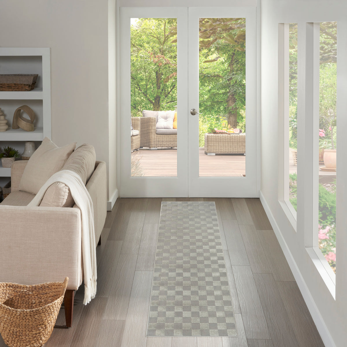 Serenity Home SRH09 Grey Rug - room scene