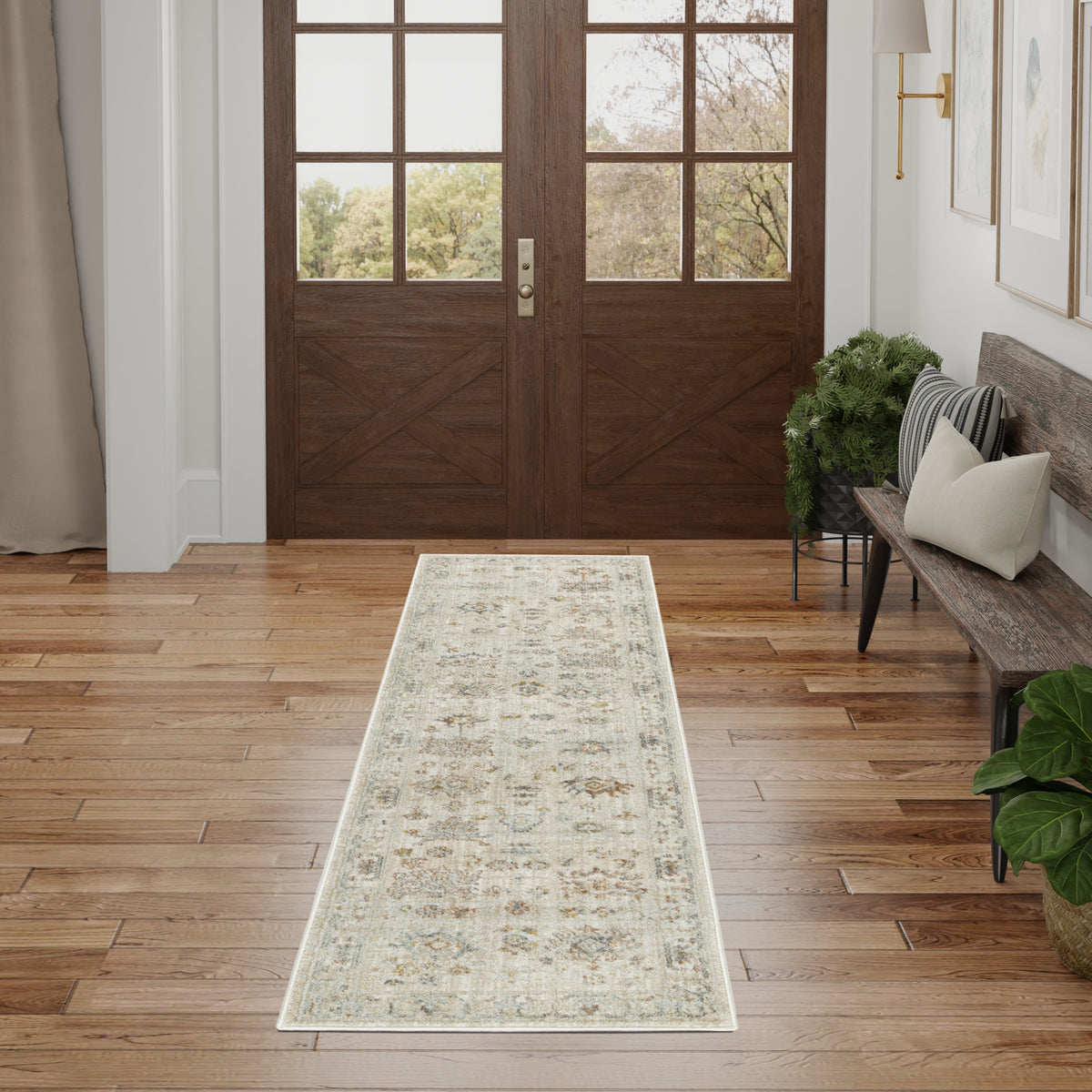 Traditional Home TRH02 Beige Rug - room scene