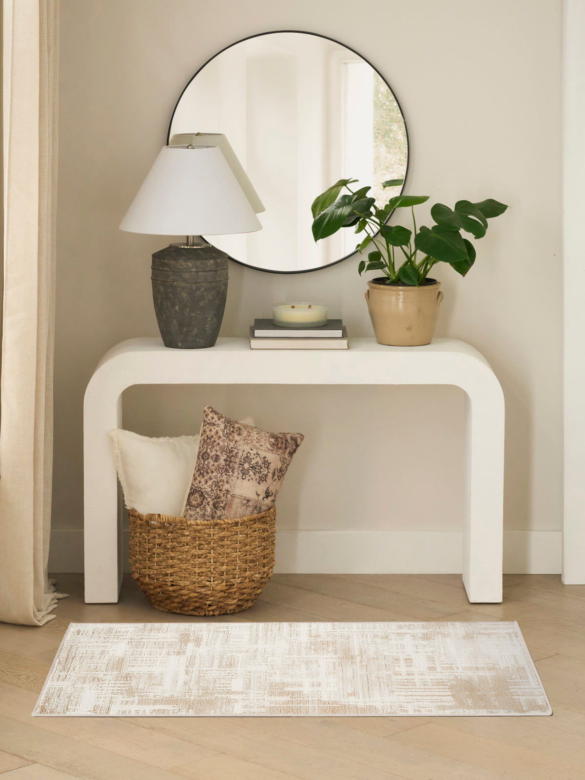 Dekor DEK11 Ivory Taupe Rug - room scene