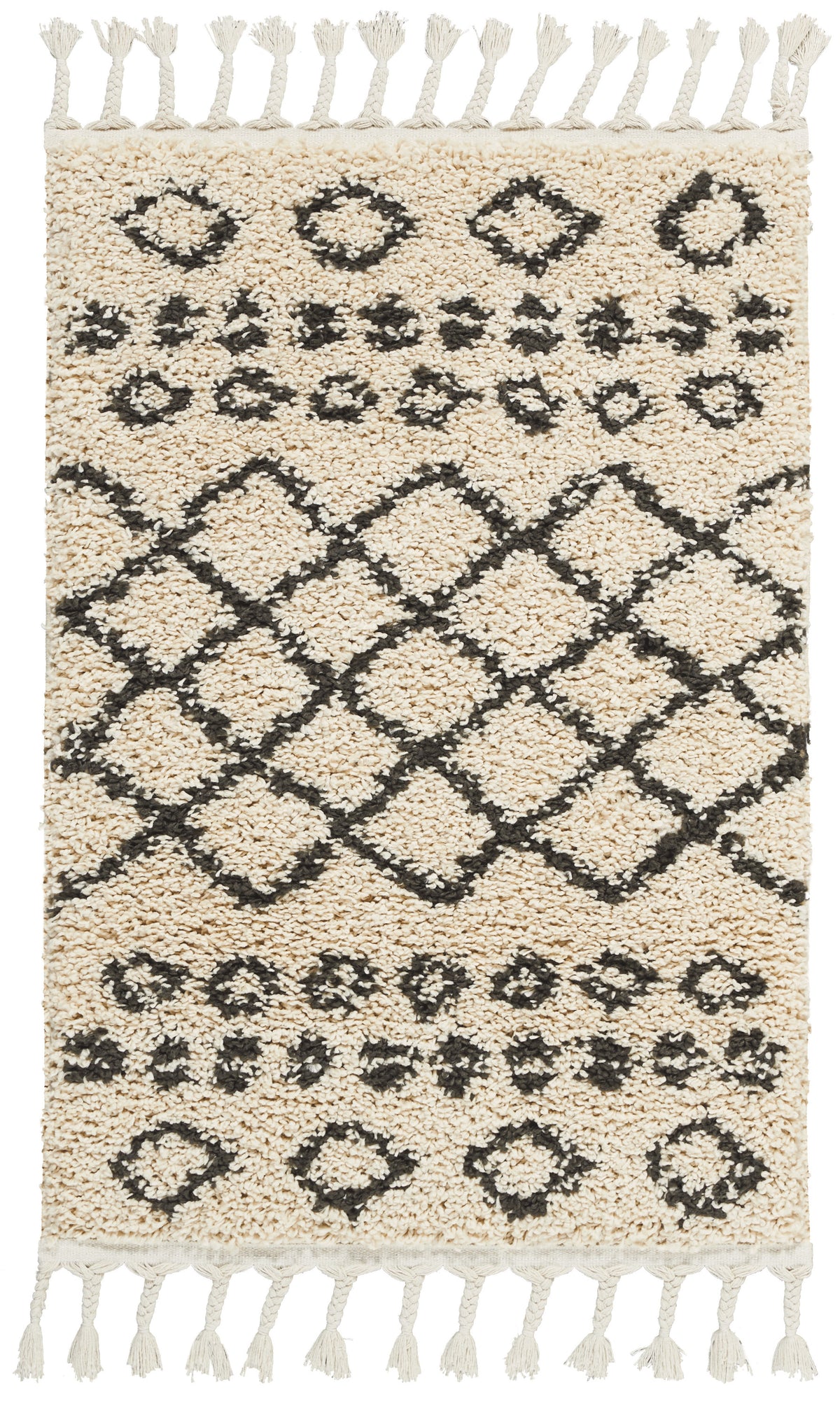 Moroccan Shag MRS02 Cream Rug - Rectangle