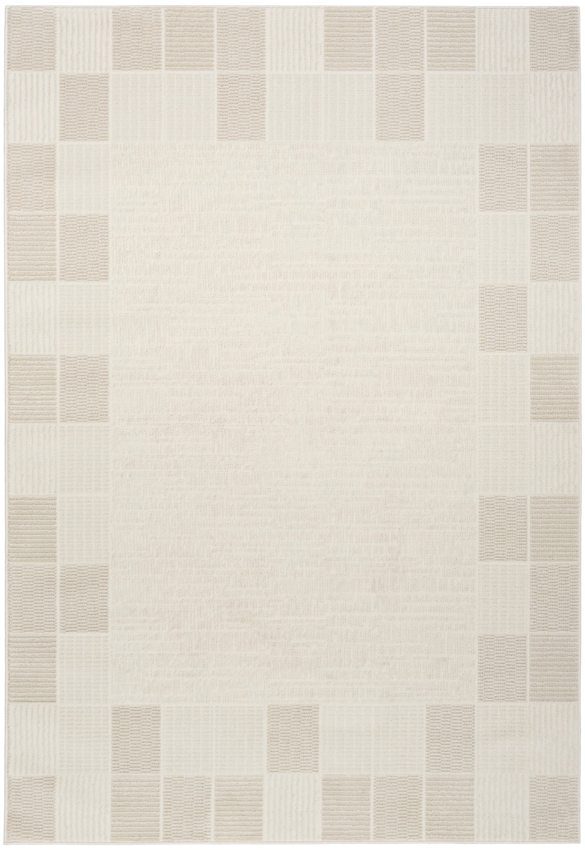 Nordic NRC07 Ivory Grey Rug - Rectangle