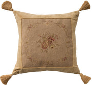 Vintage Pillow VAN5 Beige 18" x 18" Throw Pillows