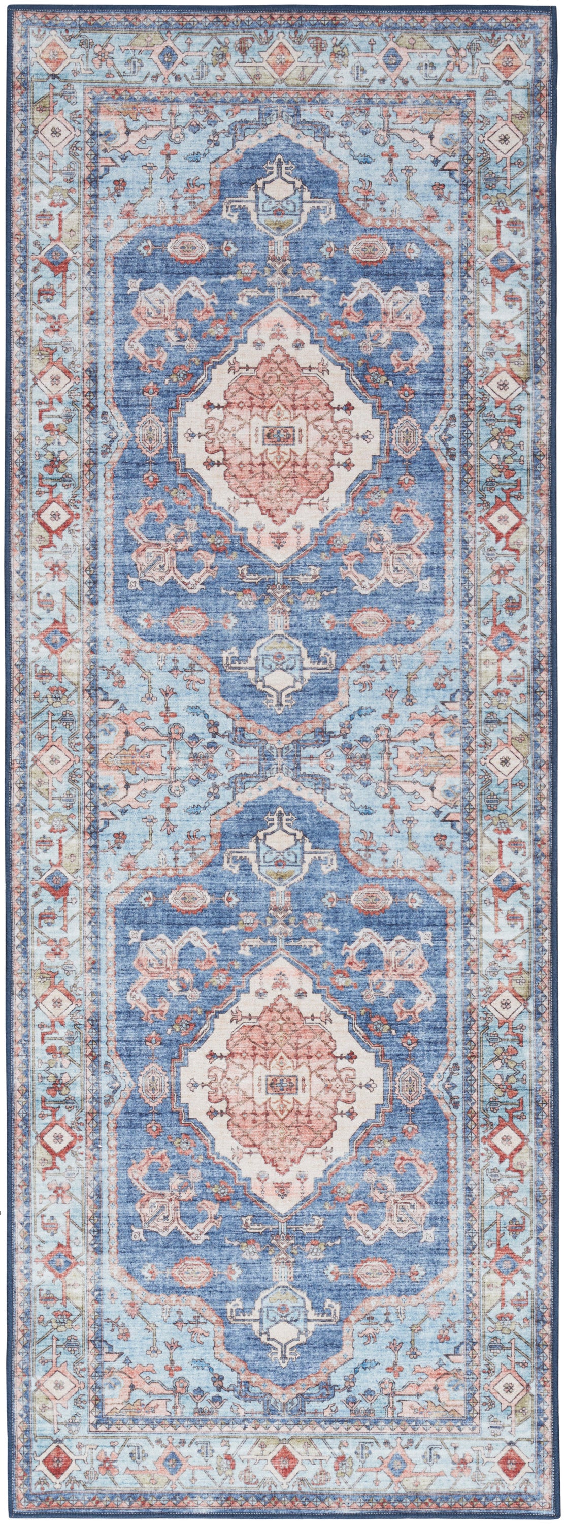 Fulton FUL11 Blue Rug - Runner