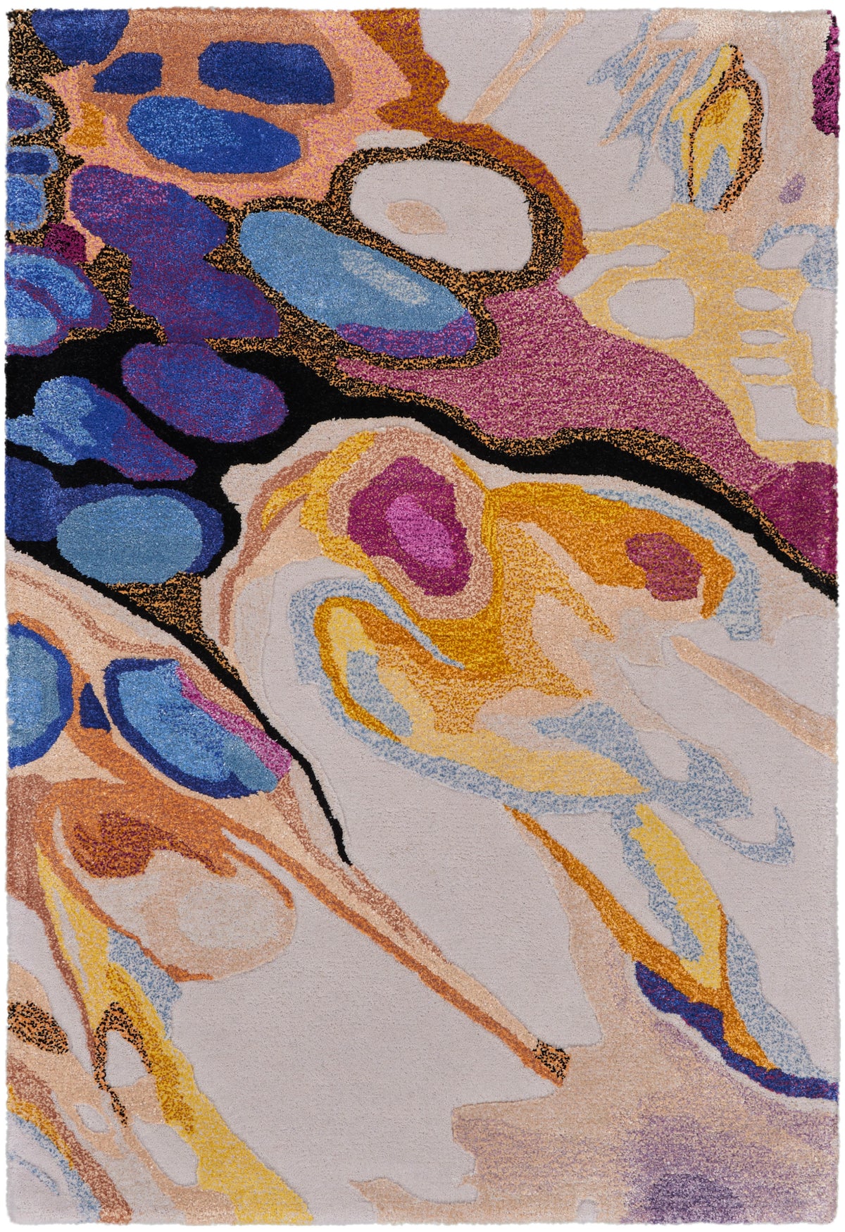 Prismatic PRS20 Grey Lilac Multicolor Rug - Rectangle