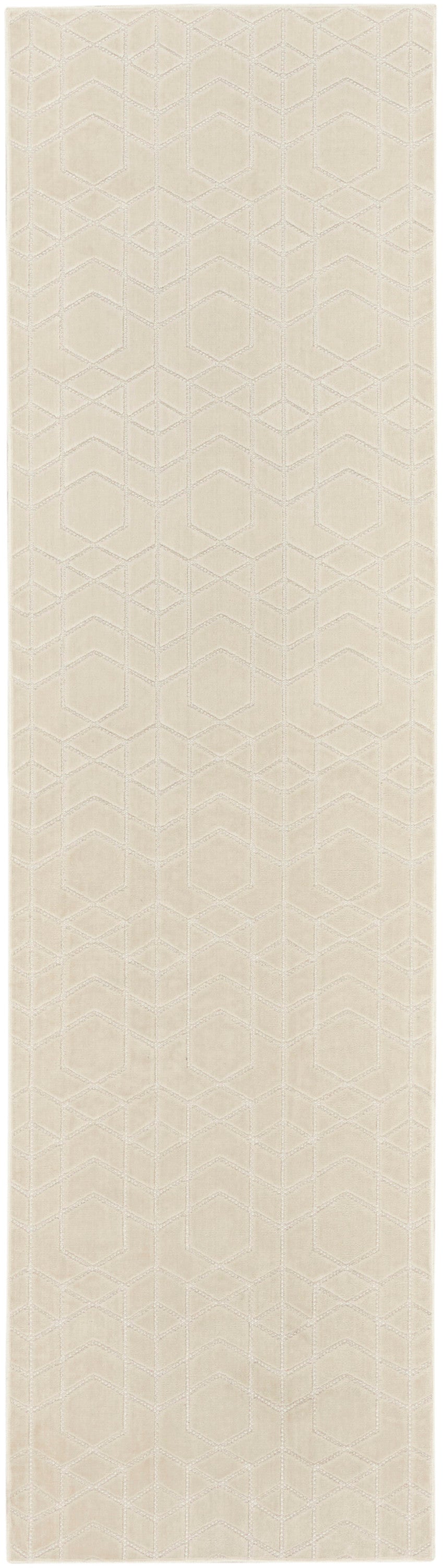 Washable Charm WCH01 Ivory Rug - Runner