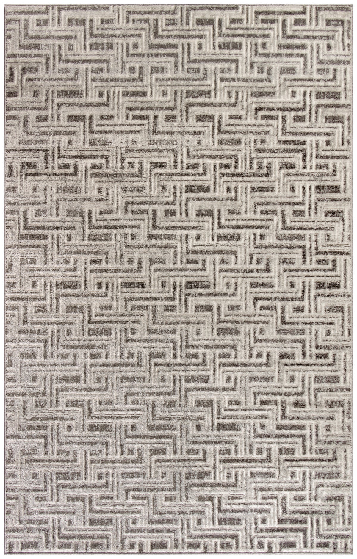 Serenity Home SRH04 Grey Ivory Rug - Rectangle