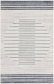 Astra Machine Washable ASW04 Ivory Blue Rug - Rectangle