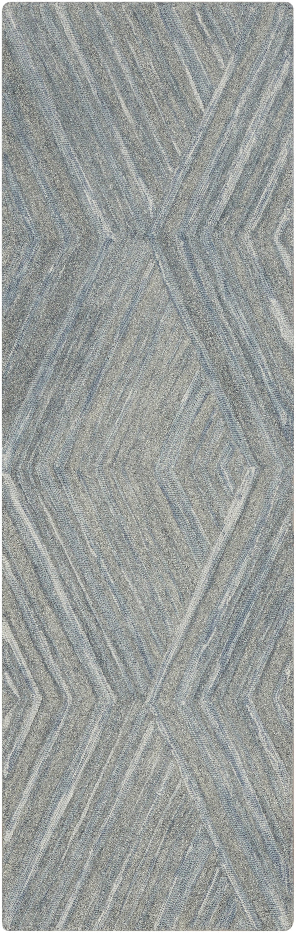 Graceful GRU03 Blue Rug - Runner