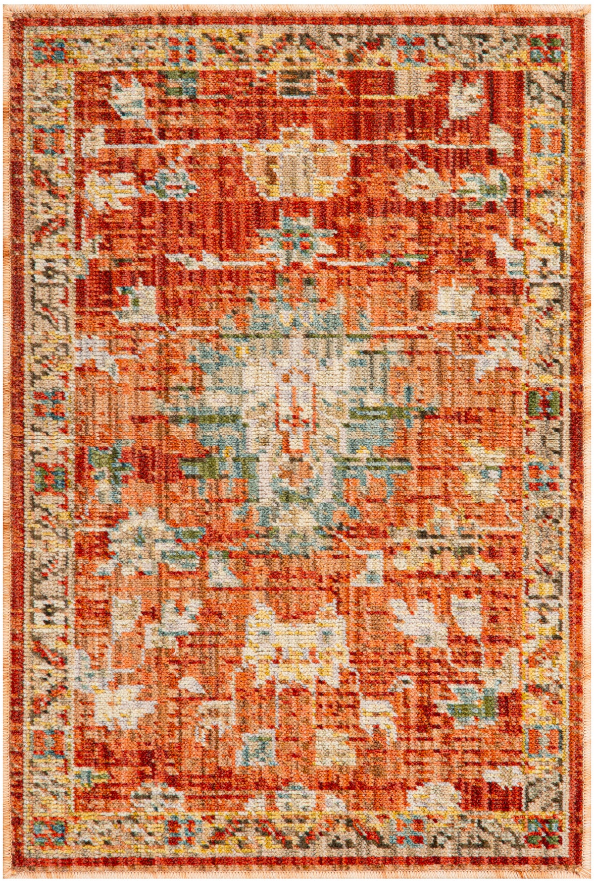 Antique Bloom ANB01 Brick Rug - Rectangle