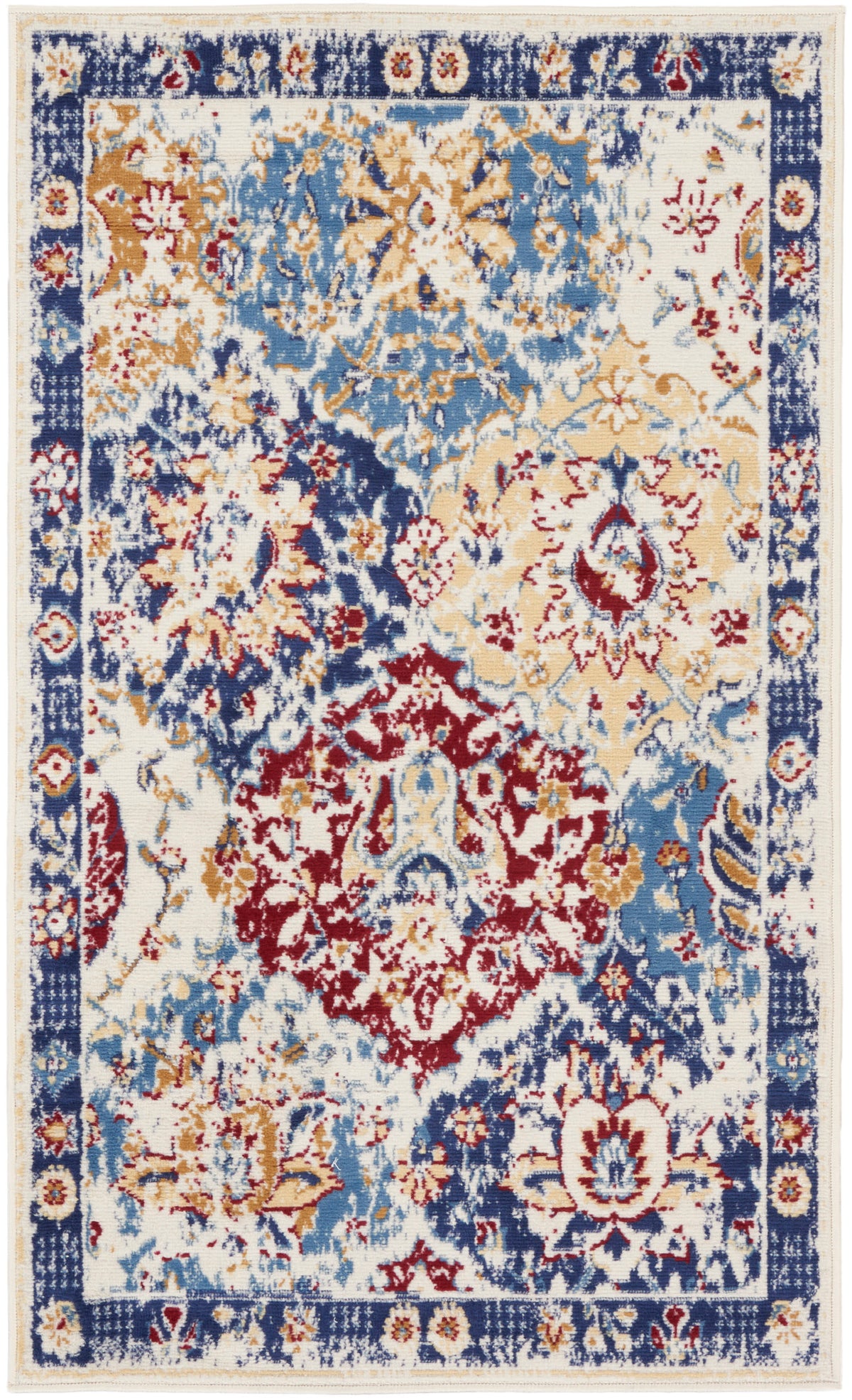 Grafix GRF31 Blue Multicolor Rug - Rectangle