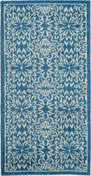 Jubilant JUB06 Ivory Blue Rug - Rectangle