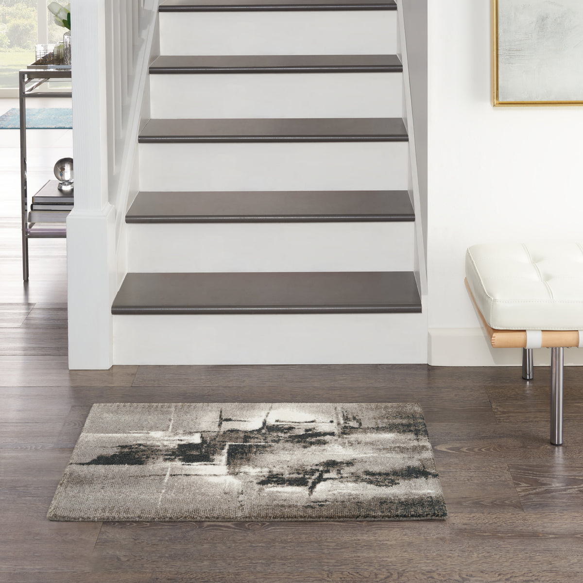 Twilight TWI30 Grey Ivory Black Rug - room scene